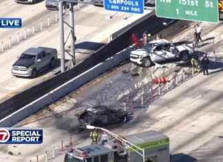 Vehicle Fire Following Collision on I-95 Sends Two to Hospital – WSVN 7News | Miami News vehicle-fire-following-collision-on-95-sends-two-to-hospital-wsvn-7news-miami-news