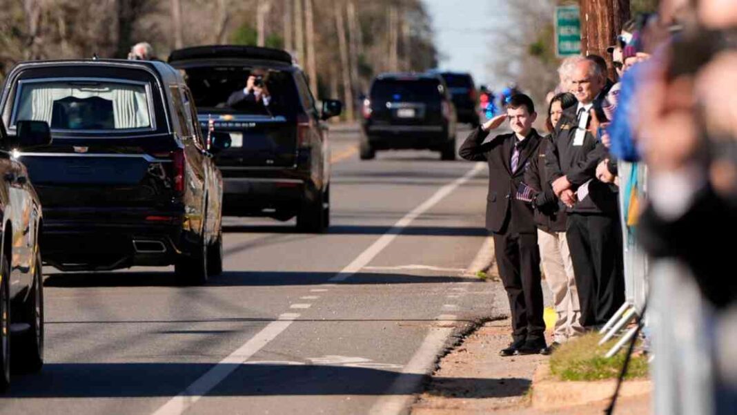 Jimmy Carter State Funeral FlagDraped Casket En Route To Atlanta News