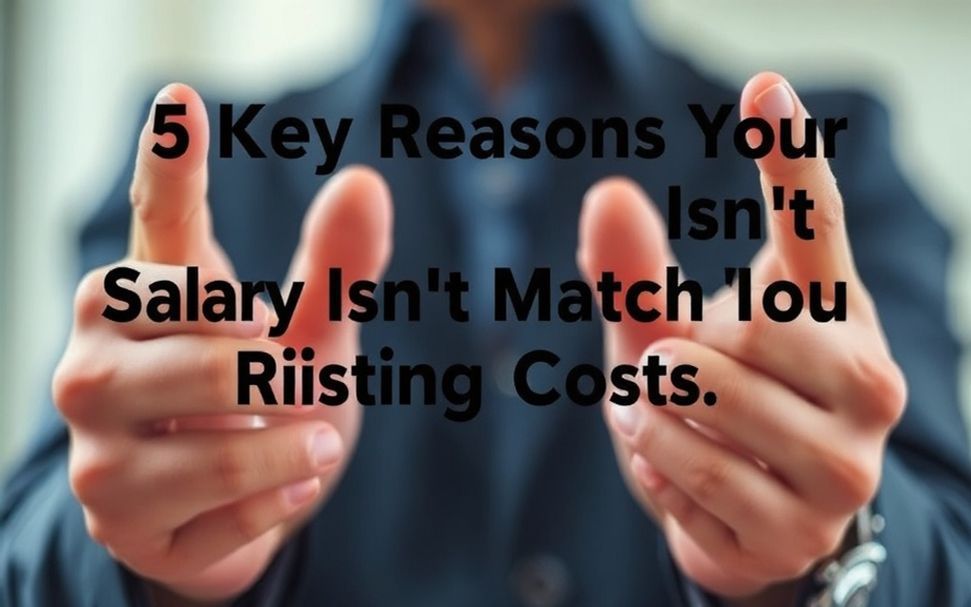 5 Key Reasons Your Salary Isn’t Matching Rising Costs*