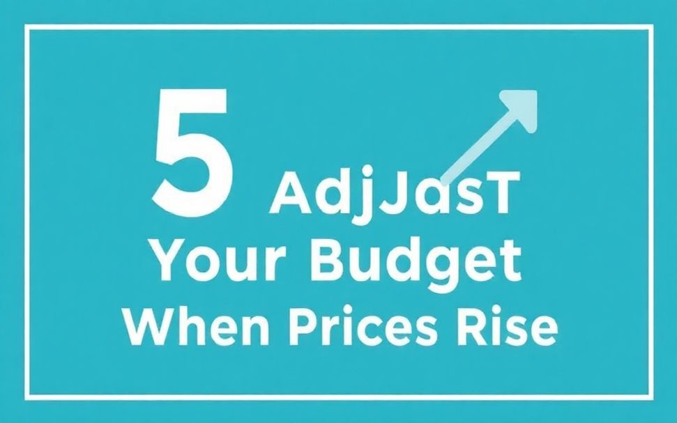 5 Ways to Adjust Your Budget When Prices Rise*