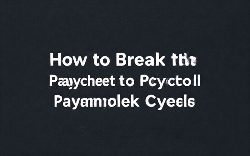 How to Break the Paycheck-to-Paycheck Cycle in 3 Simple Steps*