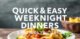 Quick & Easy Weeknight Dinners: 5 Recipes You’ll Love Quick & Easy Weeknight Dinners: 5 Recipes You'll Love